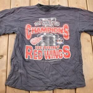 1997 Stanley Cup Detroit Red Wings Nhl Graphic Shirt